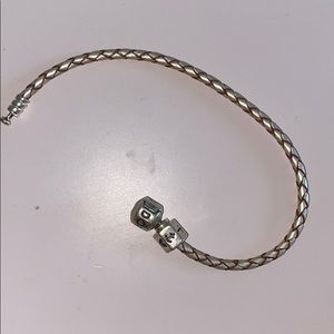 Pandora charm bracelet with charm on it!